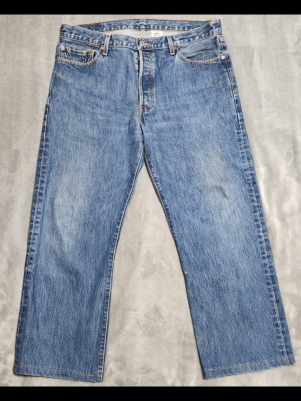 Vintage Levi’s 501 Original Straight Leg Denim Jeans Blue Wash 36x36